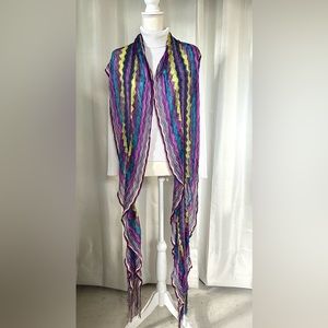 Beautiful multi-color boho scarf.